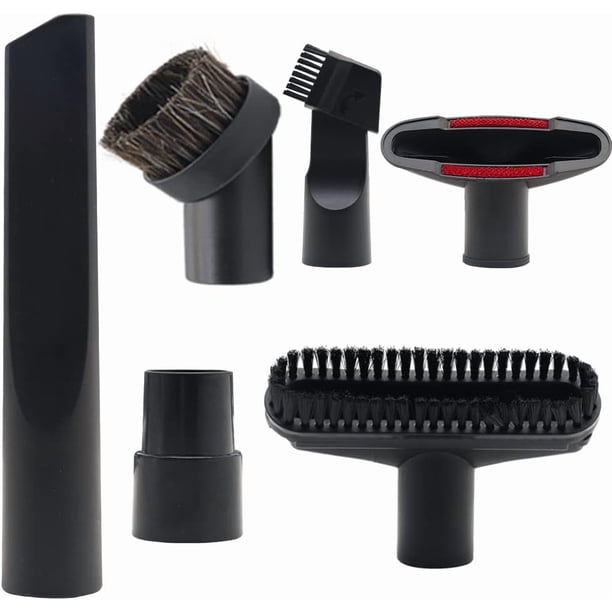 6 Pzas Accesorios para Aspiradora 1 1/4" - Adaptador de Manguera 1 1/4" (32 mm) y 1 3/8" (35 mm), Kit de Cepillo p/ Aspiradora 1 1/4"