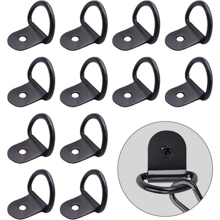 

12 D Ring Lashing Eyelets Pack Stainless Steel Lashing Rings Load Capacity up to 100 kg per Ring