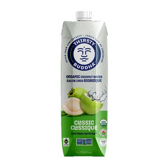 Thirsty Buddha Organic Coconut Water, Organic Coconut Water 1L