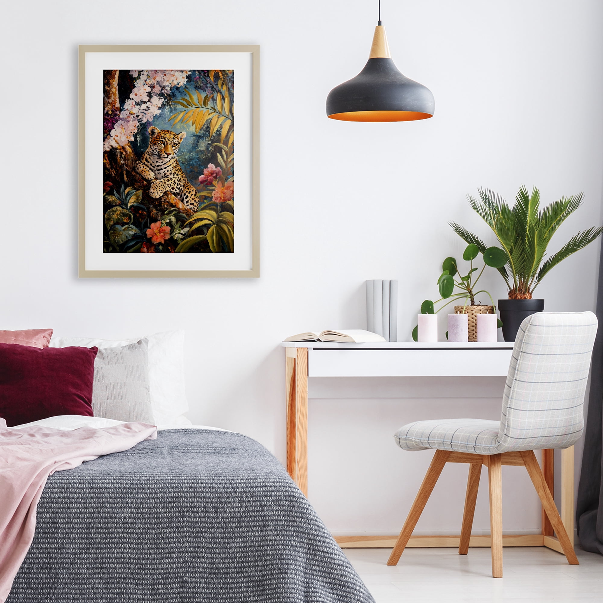 Stupell Industries On The Wild Side Botanicals Birch Framed Print Under Glass, design by Petal Prints Design