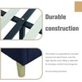 thumbnail image 5 of AGARTT Upholstered Platform Bed Frame Twin Size with Headboard and Footboard/Wooden Slats Support/No Box Spring Needed/Easy Assembly,Dark Blue Linen, 5 of 12
