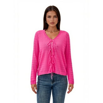 Scoop Women's V Neck Sweater Cardigan, Midweight, Sizes XS-4X