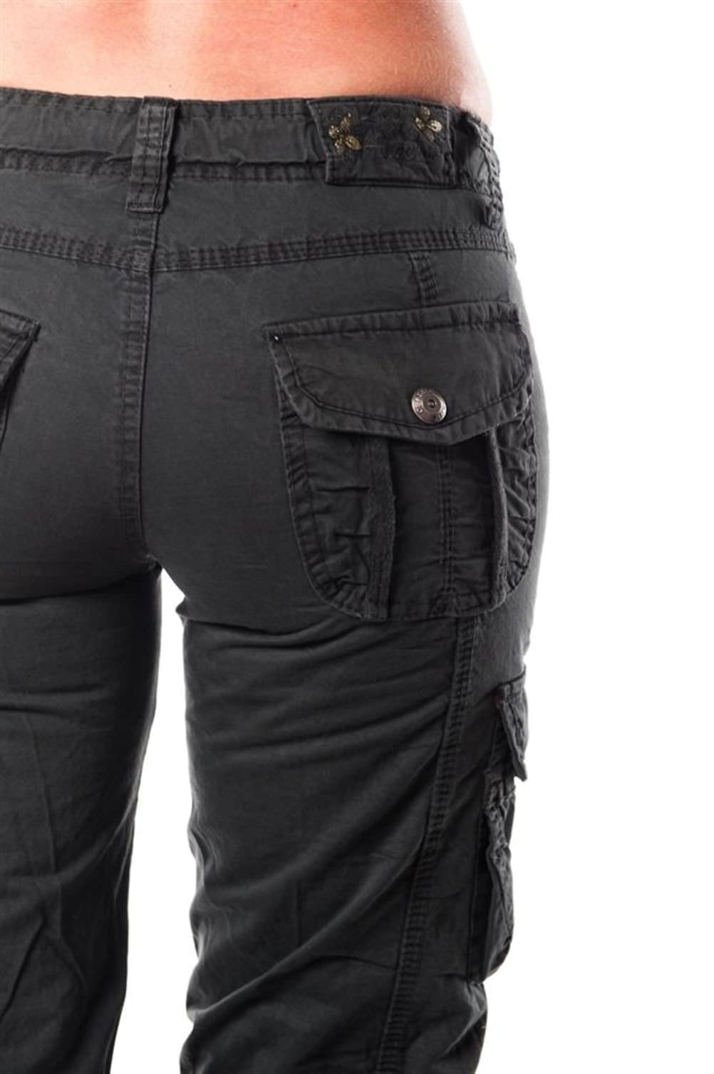 women's multi pocket pants