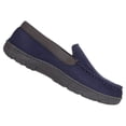 thumbnail image 3 of Hanes Men's Moccasin Slipper House Shoe With Indoor Outdoor Memory Foam Sole Fresh Iq Odor Protection, 3 of 8
