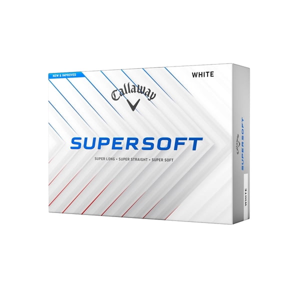 Pelotas de golf Callaway Supersoft 2025 blancas