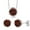 Garnet, variant on Round Pendant and Earrings Jewelry Set for Women | 925 Sterling Silver | Round 6MM | Gemstone Birthstone | With 18 inch Silver Chain | Fine Jewelry Gifts for Her Mom Women Wife