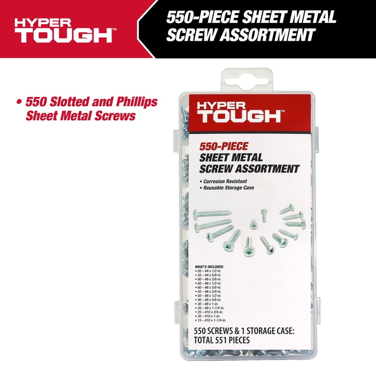 550-Piece Sheet Metal Screw Assortment photo 6