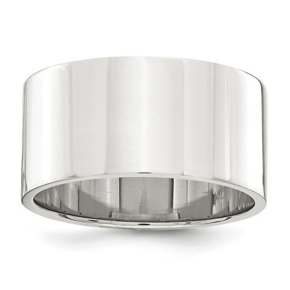 Sterling Silver 10mm Lightweight Flat Size 10 Band