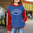 thumbnail image 2 of Mercatoo Kids Boys Girls Baseball Pullover Sweatshirts 𝐂olor Block Cute Hoodie School Long Sleeve Fall Winter Warm Clothes, 2 of 3