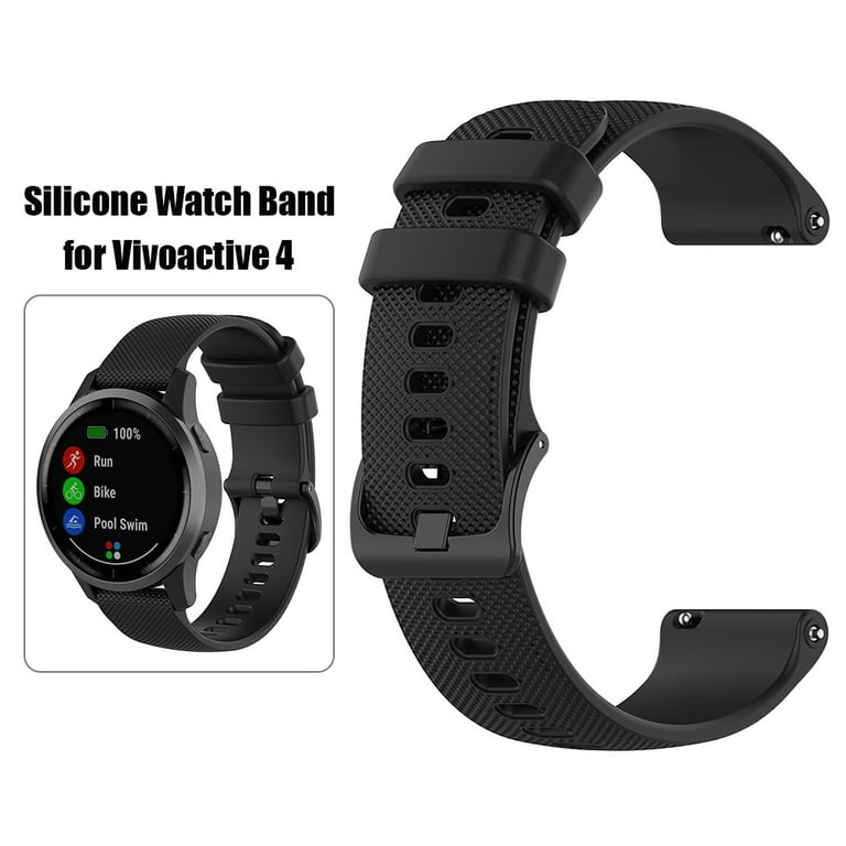 Winnereco 22mm Silicone Wristband Bracelet Strap Belt for Garmin