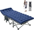 thumbnail image 5 of ABORON Folding Camping Cot with 2 Sided Mattress, Heavy Duty Wide Sleeping Cot Guest Bed with Carry Bag for Adults & Kids, 5 of 11