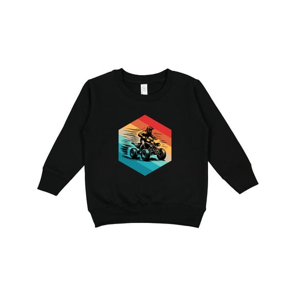 Inktastic Four Wheeling Atv off Roading Retro Toddler Sweatshirt