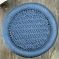 thumbnail image 5 of Natural Geo Home Furnishings Natural Geo Moray Decorative Handwoven Jute Accent Stool Blue, 5 of 5
