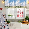 thumbnail image 6 of 2 Pack Valances for Windows, Spring Grassland Window Valances for Living Room/Bedroom/Bathroom, Nature Blue Sky Mountain Scenery Light Filtering Kitchen Curtain Valance Window Treatment 54"W x18" L, 6 of 9