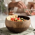 thumbnail image 3 of Coconut Bowls & Wooden Spoon Combo (Coco Shell Bowl): Classic Design, 3 of 9