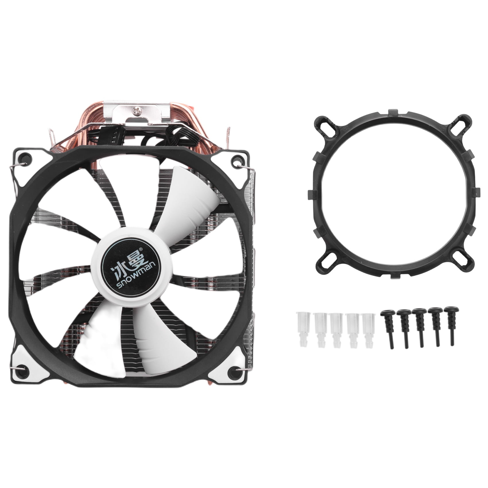 4PIN CPU cooler 6 heatpipe Single fan cooling 12cm LGA775 1151 115x 1366 support AMD