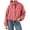Red #02, variant on Women Plaid Zipper Bomber Jacket Stand Collar Long Sleeve Jacket Cropped Outwear with Pockets S