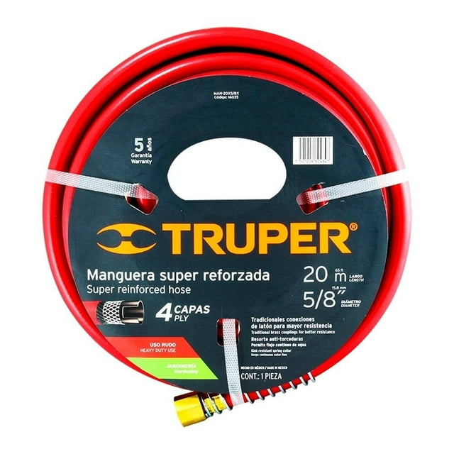 Manguera Truper Reforzada uso Rudo 20 mts