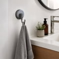thumbnail image 7 of THOPBPRK Suction Cup Hooks No Drilling Heavy Duty Vacuum Wall Hangers Utility Hooks for Shower Bathroom Kitchen Window Glass Hanging Robe Towel Holder Pack of Four Home , 1Pack D, 7 of 7
