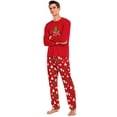 thumbnail image 4 of Pyjamas Assortis pour la Famille, Vêtements de Noël en Coton, Ensembles de Pyjamas à Manches Longues (Papa, 2TG), 4 of 7
