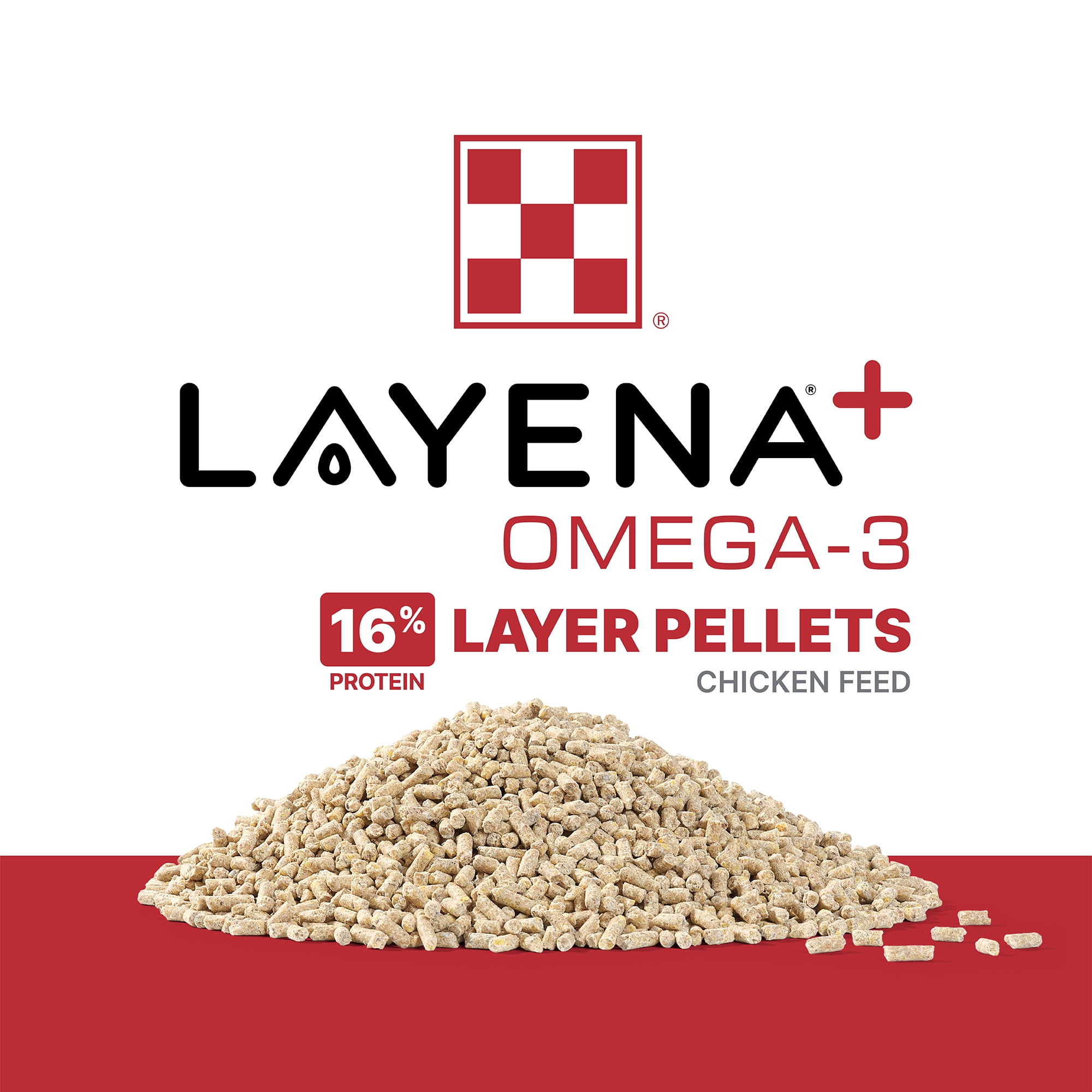 Purina® Layena®+ Omega-3 Chicken Feed, 40 Pound Bag