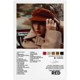 thumbnail image 1 of Pop-sångareCanvasPosterförTaylorSwiftFörRumEstetiskCanvasVäggkonstSovrumRed20*30CM, 1 of 3
