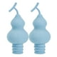 thumbnail image 3 of 2 tapones de corcho reutilizables con forma de calabaza para botellas de champán Azul, 3 of 7