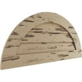 thumbnail image 2 of Ekena Millwork 36"W x 18"H Timberthane Pecky Cypress Half Round Faux Wood Non-Functional Gable Vent, Primed Tan, 2 of 5