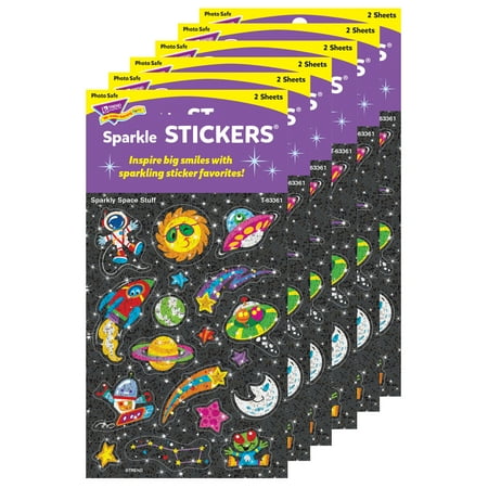 UPC: 0194629033782 | TREND Sparkly Space Stuff Sparkle Stickers 36 Per Pack 6 Packs