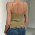 thumbnail image 5 of MYAOYINo Boundaries Womens Lace Trim Cami Ribbed Spaghetti Strap V-Neck Tank Top, 5 of 6