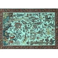 thumbnail image 1 of Ahgly Company Indoor Rectangle Animal Light Blue Traditional Area Rugs, 8' x 10', 1 of 4