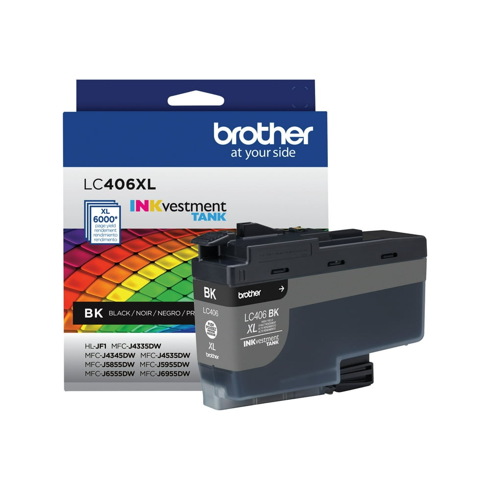 Brother lc406xlbk high yield black original ink cartridge for