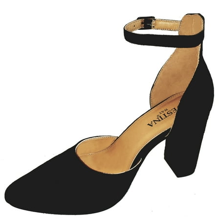 

Destina Way Sweet Ankle Strap Open Pump Black 11.5 W
