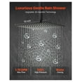 thumbnail image 2 of Rainfall Shower System, Matte Black Shower Set with 10-Inch Rain Shower Head & Handheld Spray, Ceiling Mount Bathroom Fixtures, Brass Valve Included, 2 of 9