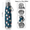 thumbnail image 3 of Christmas 29oz Stainless Steel Insulated Thermos with Tea Filter, 360° Printed Travel Bottle, Leakproof BPA-Free Flask with Anti-Slip Base, 304 Inner & 201 Outer, Vacuum Cup, 3 of 6