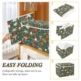 thumbnail image 2 of Yayeee Collapsible Storage Bin with Lid Fabric Closet Decorative Basket with Handles, Forest Mushroom Pattern, 2 of 7