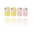 thumbnail image 3 of Aellinatey 24 Pieces French Tip False Nail Square Shape Press on Nail Manicure Nail Art, 3 of 6