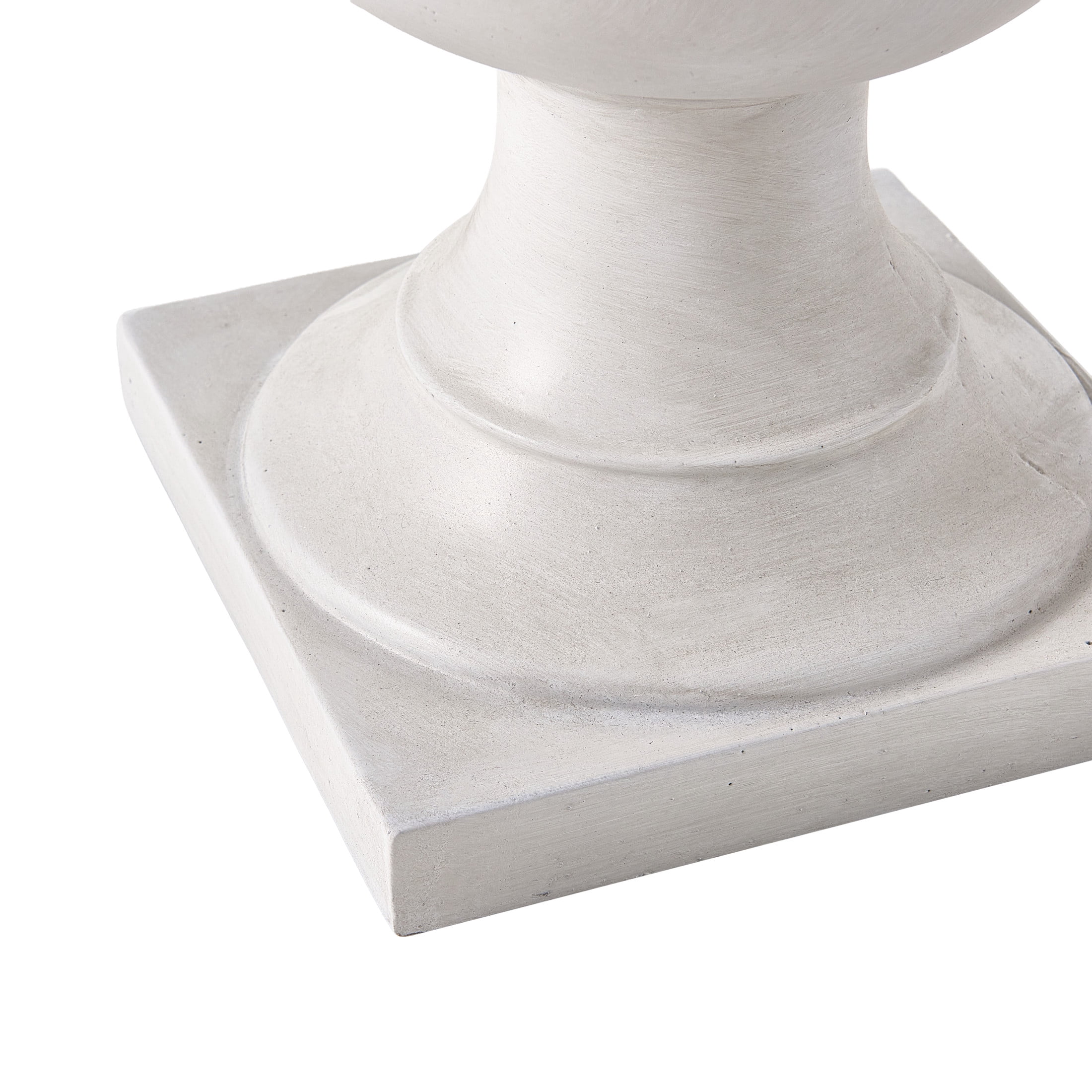 Christopher Knight Home 20.47"H Classic Outdoor MGO Planter with Drainage Hole, Antique White, Set of 2
