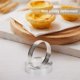 thumbnail image 5 of 8Pcs Stainless Steel Tart Ring, Heat-Resistant Perforated Cake Mousse Ring Round Double Rolled Tart, 5 of 5