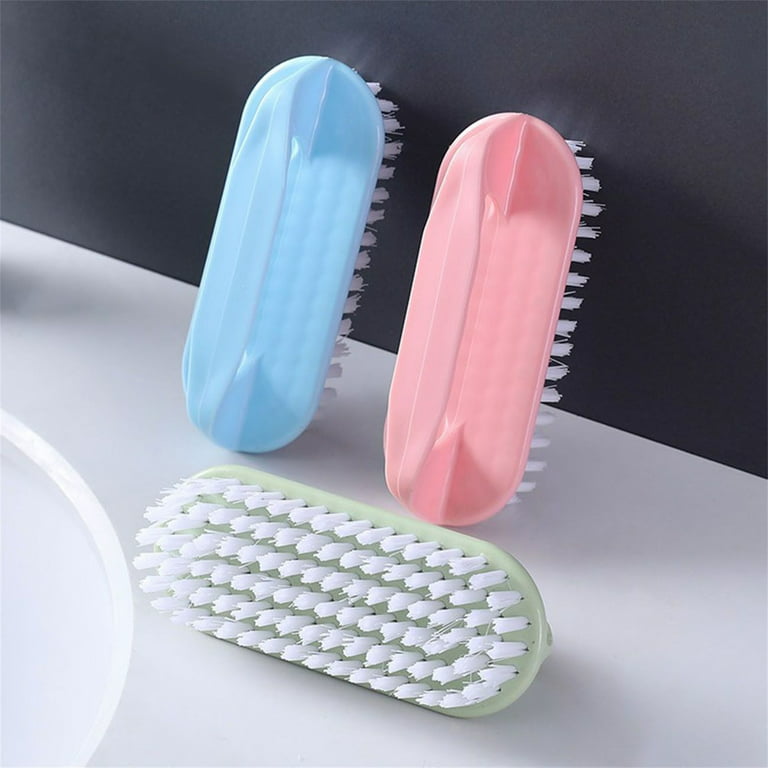Suptree Scrub Brush with Handle for Cleaning 2 Pack Shower Cleaning Brush Bathroom Stiff Bristle Brush Heavy Duty Scrubber, Size: 4.82 x 2.36 x 3.93