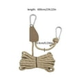 thumbnail image 3 of Hearth & Gear Pulley Rope Hanging Rack Outdoor Tent Rope Hanging Rope Heavy Duty Tent Wind Rope Hanging Rope Sunshade Tent Hanging Rope Hiking Headlamp Rechargeable Outdoor Water Filter Hiking Tents, 3 of 5