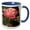 Blue/White, variant on 3drose, Rose Garden, Le Brusc, Cote Dazur, Var, France - Eu09 Pka1326 - Per Karlsson, 11oz Two-tone Green Mug