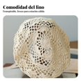 thumbnail image 3 of Abbraccia Gorra de pintora, crochet retro calado, lino transpirable, look veraniego para mujer, 3 of 6