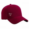 thumbnail image 4 of HuangHuanChen Womens Baseball Caps Love Heart Printed Unisex Cute Baseball Hats Trendy Sun Hat Adjustable Hats For Workout Running Sport Wear VisorWine, 4 of 5
