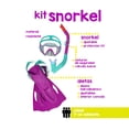 thumbnail image 2 of Juego de Buceo Snorkel para Niños 7 Años Bestway Protección Comfort UV morado, 2 of 4