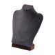 thumbnail image 3 of Soporte para busto de cadena de exhibición de collares, maniquí elegante organizador colgante soporte para presentación de joyería para tienda feria c Terciopelo gris oscuro, 3 of 8