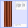 thumbnail image 3 of Mainstays Kids Orange Solid Ribbed Corduroy Blackout Rod Pocket with Back Tabs Single Curtain Panel, Set of 1, 38" W x 84" L, 3 of 8