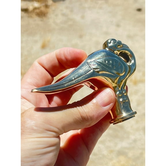 Brass Walking Stick Handle – Handcrafted Bird Shaped Cane Top