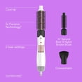 thumbnail image 3 of Conair Double Ceramic 3-in-1 Hot Air Brush, 1000W Hair Dryer Brush, 3 of 9