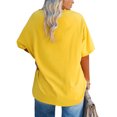 thumbnail image 2 of Ptaesos Women's Plus Size T Shirts Oversized Tees Summer Short Sleeve Crew Neck Loose Tunic Tops, 2 of 3